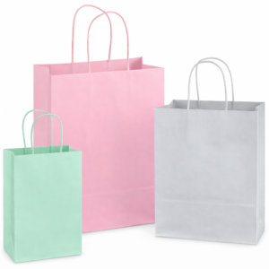 CUSTOM HOT STAMPED PAPER SHOPPING BAGS