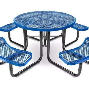 Metal Picnic Table - 46" Round, Blue
IN STOCK SHIPS TODAY