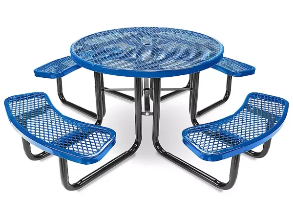 Metal Picnic Table - 46" Round, Blue
IN STOCK SHIPS TODAY