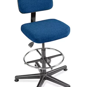Fabric Work Stool - Blue