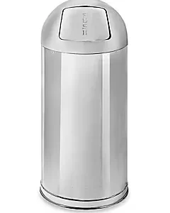 Steel Domed Trash Can - 15 Gallon