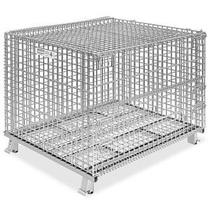 Collapsible Wire Container with Lid