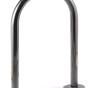 1-Loop Wave Style Bike Rack - 3 Bike Capacity, Black