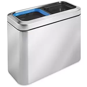 Stainless Steel Office Trash Can - 5 Gallon Recycling