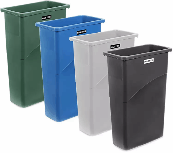 Packtek Thin Trash Can