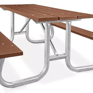 Recycled Plastic Steel Frame Picnic Table
