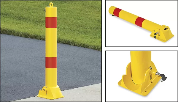 Fold-Down Safety Bollards