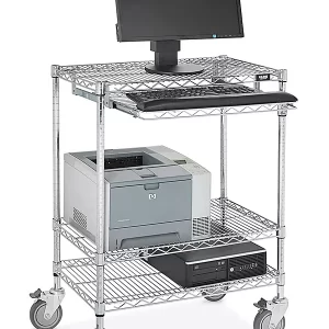 Wire Computer Cart