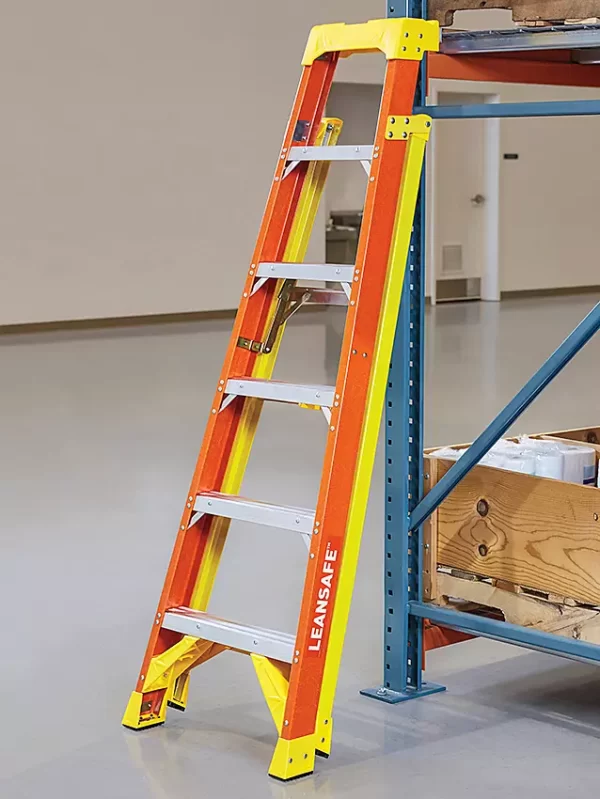 LeanSafe™ Fiberglass Step Ladders