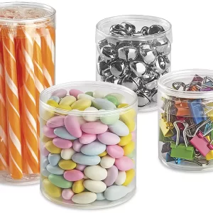 Clear Round Boxes