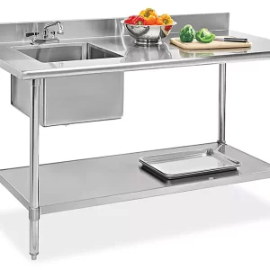 Stainless Steel Worktables with Sink