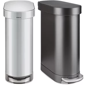 Slim Step-On Trash Cans