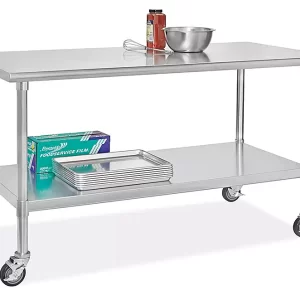 Mobile Stainless Steel Worktables