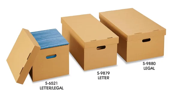 Pactek Economy Storage File Boxes with Lid