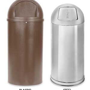 Domed Waste Trash Cans