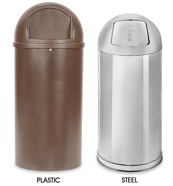 Domed Waste Trash Cans