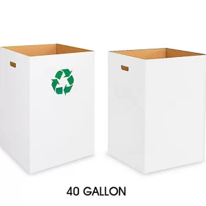 Packtek Corrugated Trash Cans