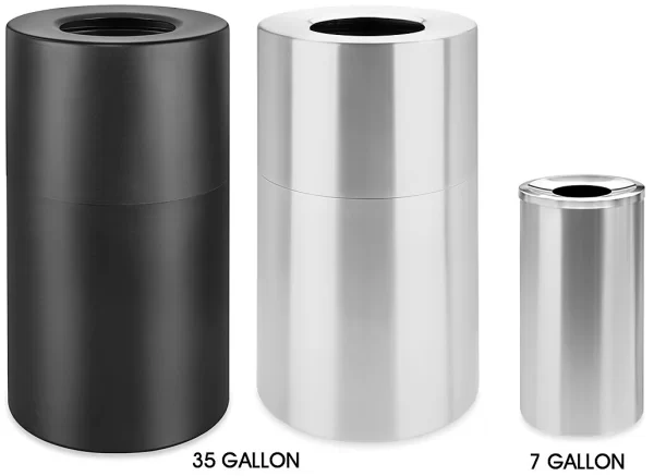Lobby Trash Cans