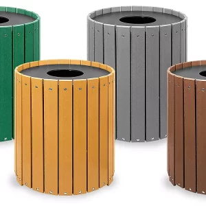 Recycled Plastic Trash Cans