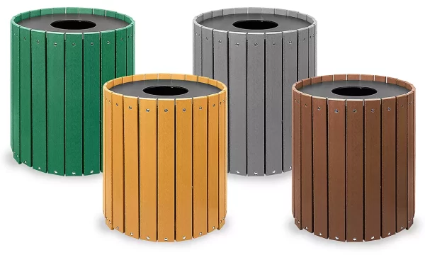 Recycled Plastic Trash Cans