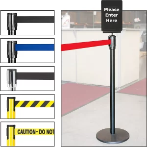 Floor Standing Retractable Crowd Control