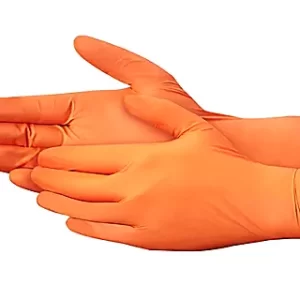 Orange Nitrile Gloves