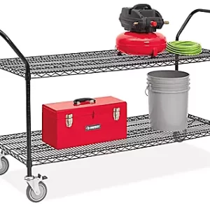 Black Heavy-Duty Wire Carts