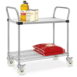 Solid Top Stainless Steel Wire Carts