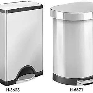 Step-On Stainless Steel Trash Cans
