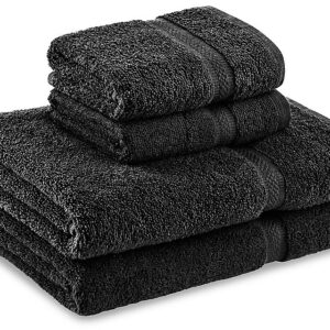 Black Bath and Hand Towels