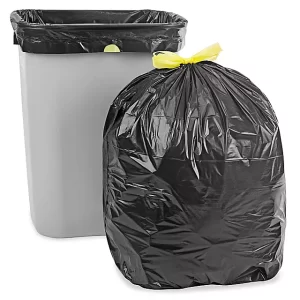 Drawstring Trash Liners - .8 Mil, 13 Gallon, Black
LINEAR LOW DENSITY
