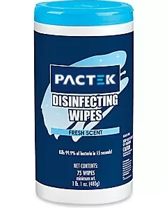 Packtek Disinfecting Wipes - Fresh Scent, 75 ct