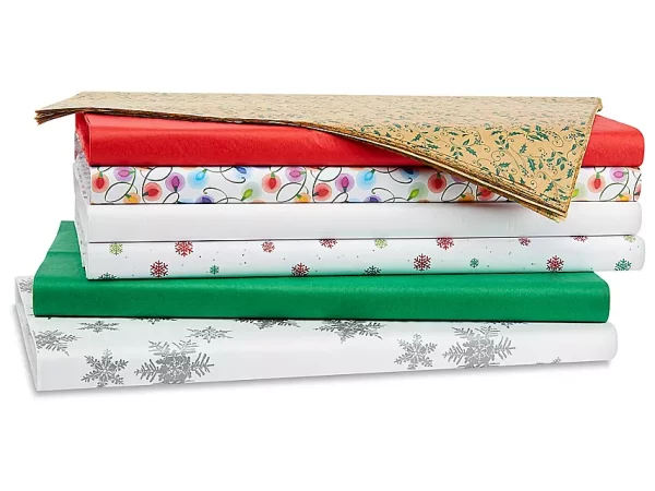 Assortment Pack Tissue Paper Sheets - 20 x 30", Holiday