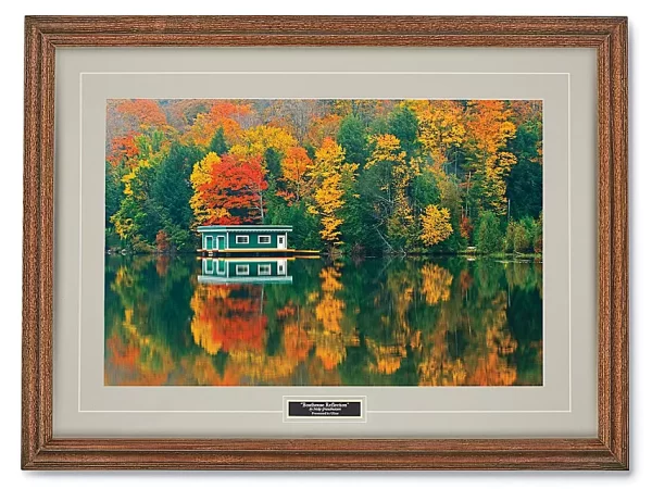 Boathouse Reflection Print