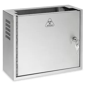 Sharps Container Stainless Steel Cabinet - 5 Quart