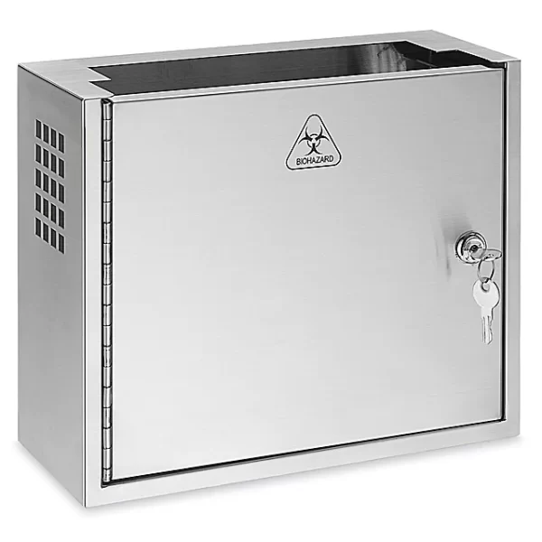 Sharps Container Stainless Steel Cabinet - 5 Quart