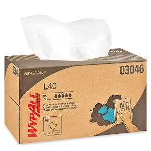WypAll® L40 Dispenser Box Wipers - 10 x 10"