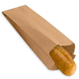 Paper Grocery Bags - 4 1⁄2 x 2 1⁄2 x 16", Quart, Kraft