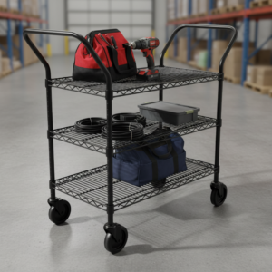 Chrome Heavy-Duty Wire Carts