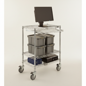 Wire Computer Cart
