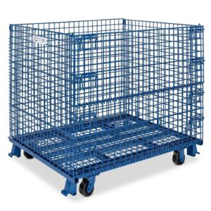 Collapsible Wire Container with Lid