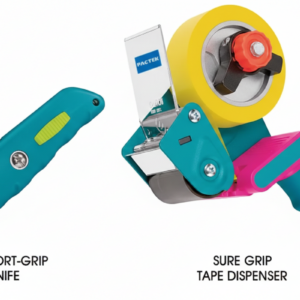 Pactek Sure Grip Knife and Tape Dispenser Combo