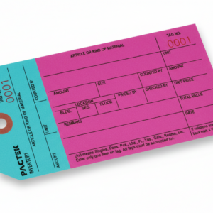 1-Part Stub Style Inventory Tags