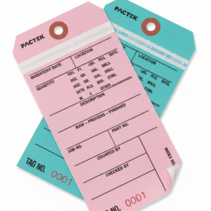 2-Part Carbon Inventory Tags with Adhesive