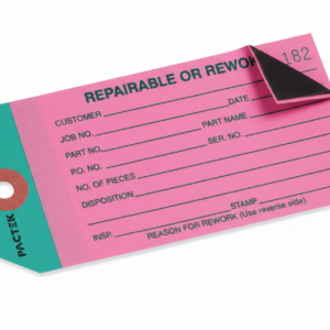 2-Part Inspection Tags - "Repairable/Rework", Plain