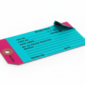 2-Part Inspection Tags - "Rejected", Plain