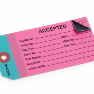 2-Part Inspection Tags - "Accepted", Blue