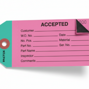 2-Part Inspection Tags - "Accepted", Green