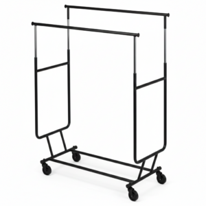 Double Rolling Clothes Rack