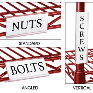 Wire Shelving Label Holders